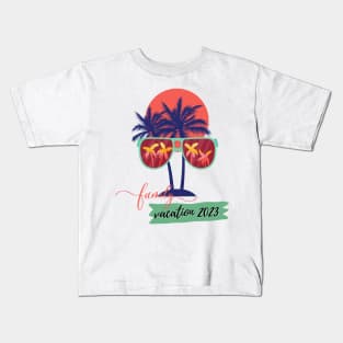 Family Vacation 2023 Beach Matching Summer Vacation 2023 Kids T-Shirt